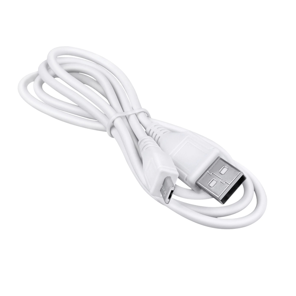 Kábel: USB / MicroUSB fehér kábel 1m, 2A