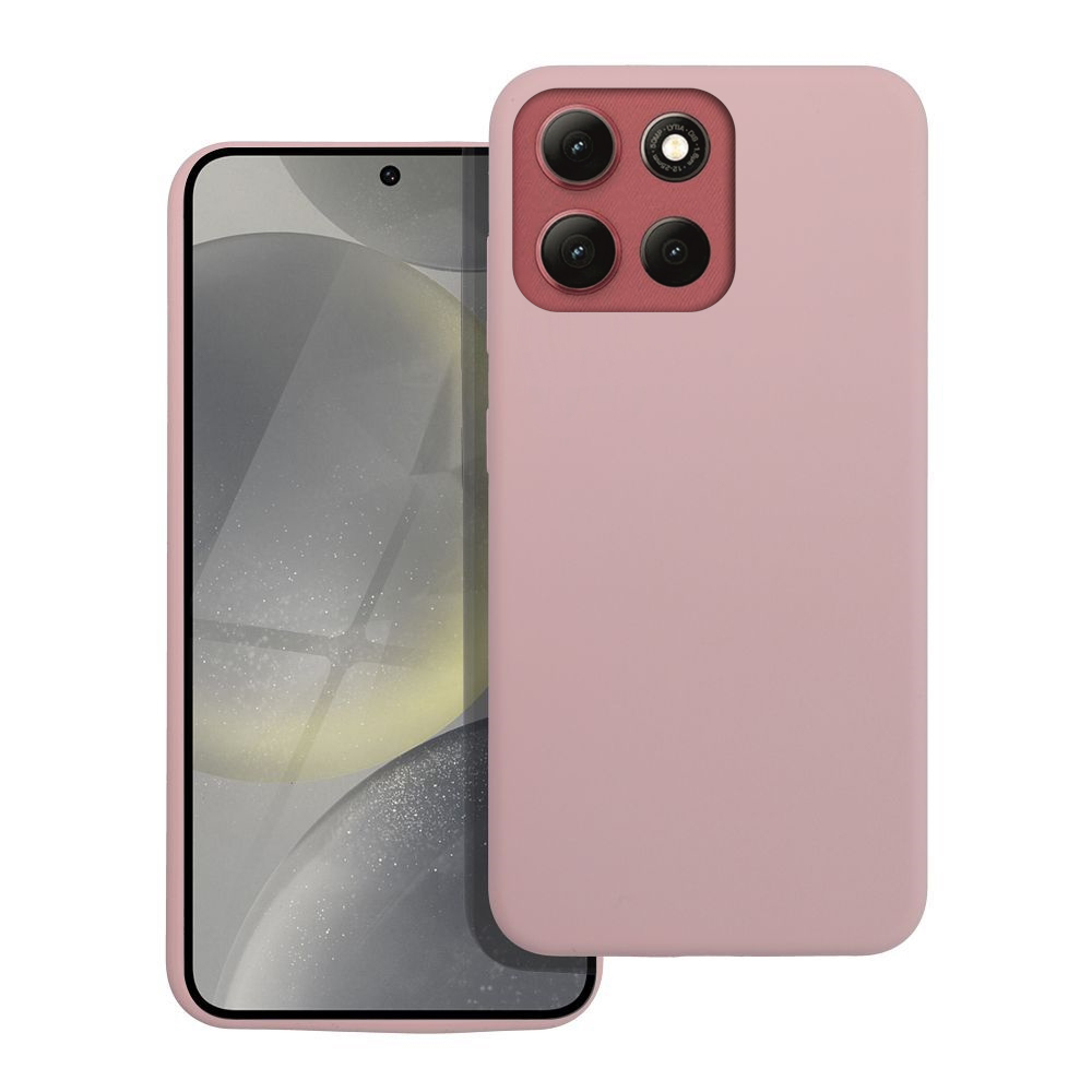 Telefontok Motorola Moto G86 5G  - púder pink szilikon hátlap tok