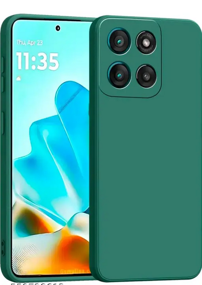Telefontok Motorola Edge 60 5G - zöld szilikon hátlap tok