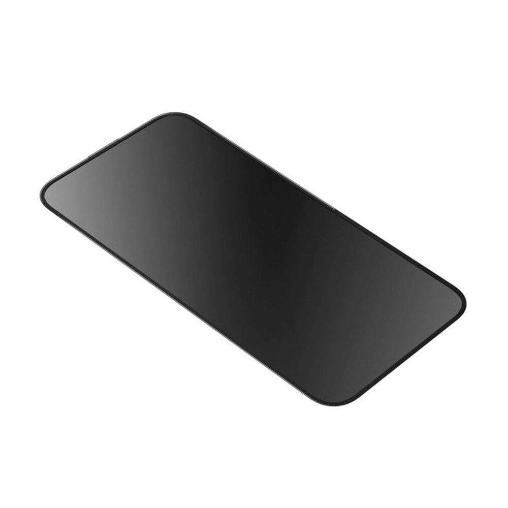 Üvegfólia iPhone 17 Pro Max - matt üvegfólia fekete kerettel