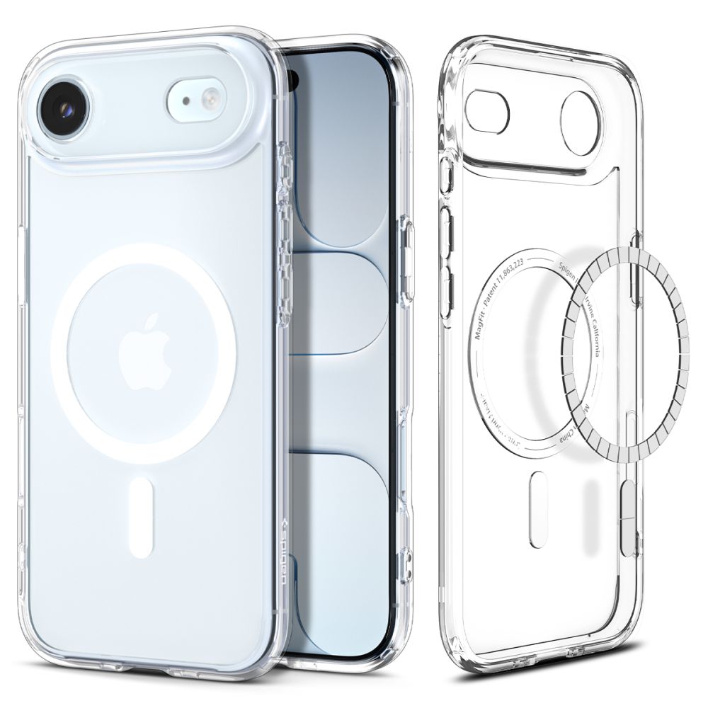 Telefontok iPhone 17 Air - Spigen Ultra Hybrid Magfit - MagSafe kompatibilis átlátszó hátlap tok