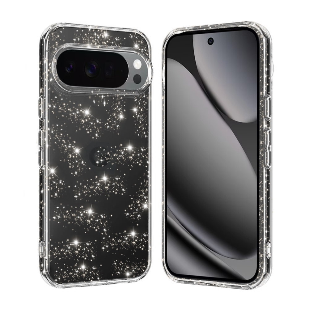 Telefontok Google Pixel 10 - Glitter - átlátszó csillámos hátlap tok