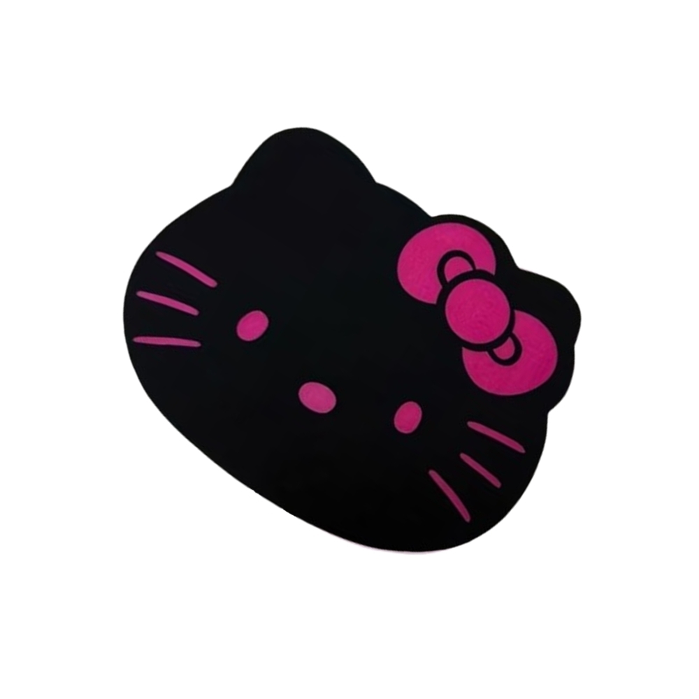 Egérpad - cicás fekete/pink egérpad