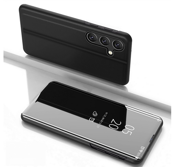 Telefontok Samsung Galaxy S25 - Fekete Clear View Tok