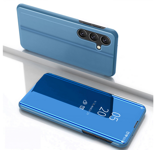 Telefontok Samsung Galaxy S25 - Kék Clear View Tok