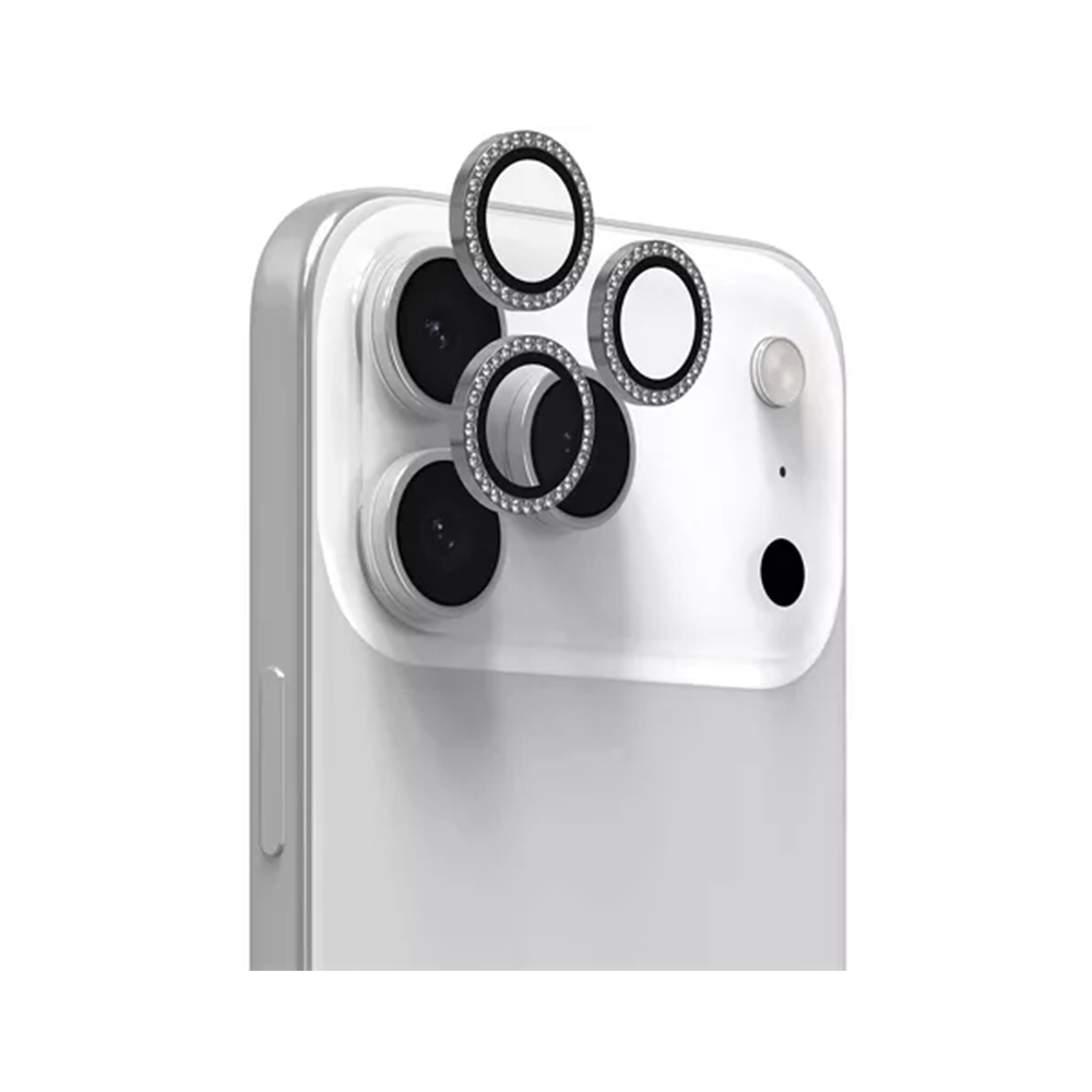 Kameralencse védőkeret - iPhone 17 Pro / 17 Pro Max - Diamond - üveg