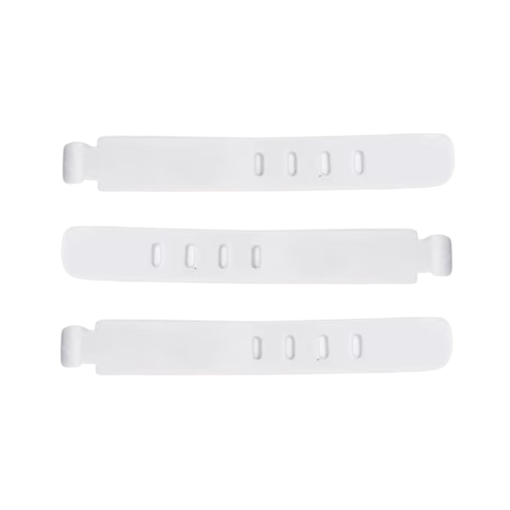Kábelrendező - 3db fehér, szilikon kábelrendező szalag