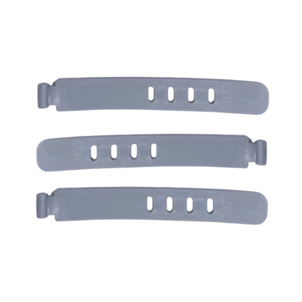 Kábelrendező - 3db szürke, szilikon kábelrendező szalag