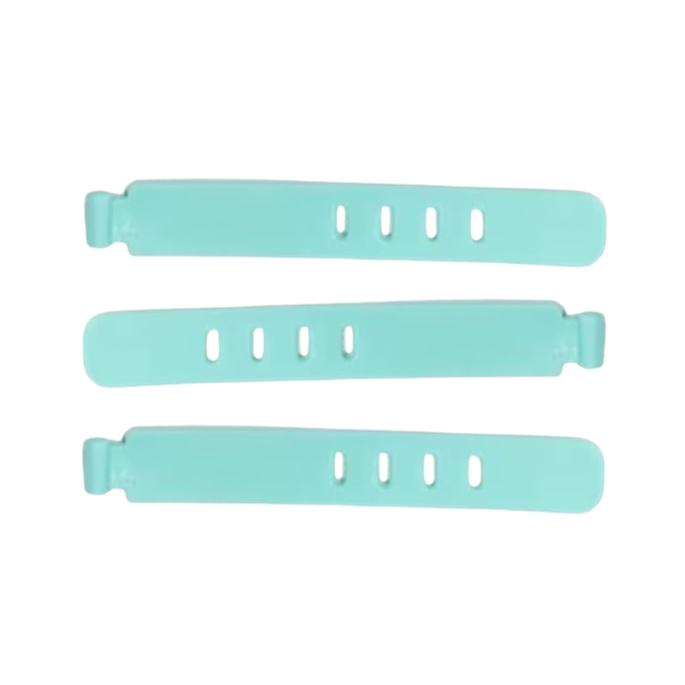 Kábelrendező - 3db menta, szilikon kábelrendező szalag