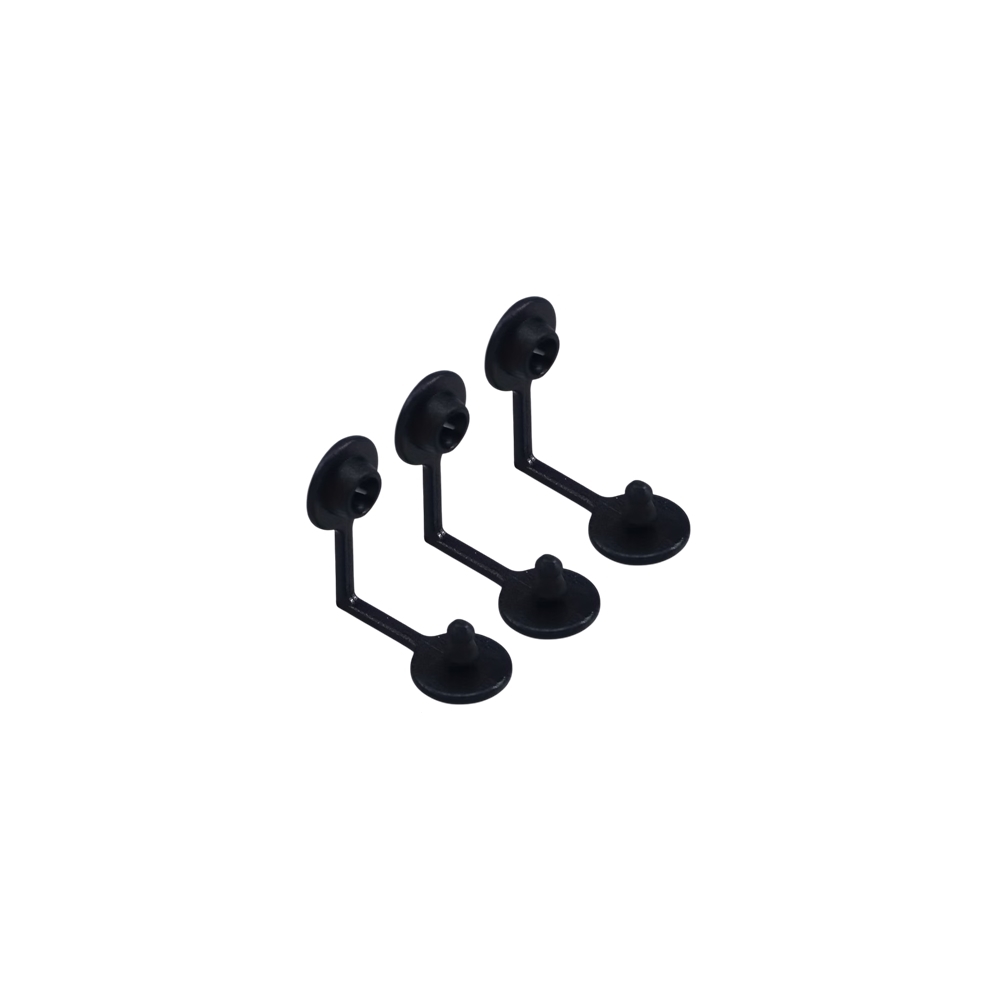 Univerzális műanyag záróklipsz - fekete (3db)