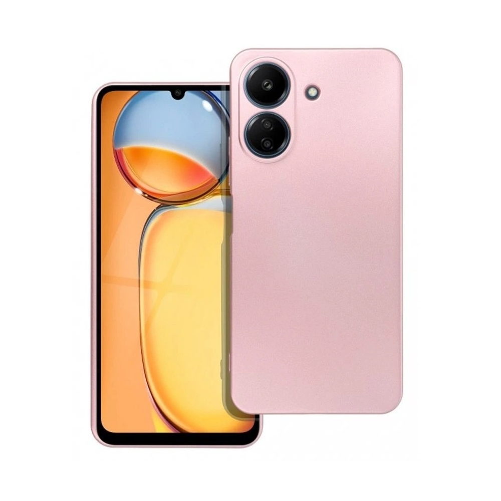 Telefontok Xiaomi Redmi 13C - Metalic - pink szilikon hátlap tok