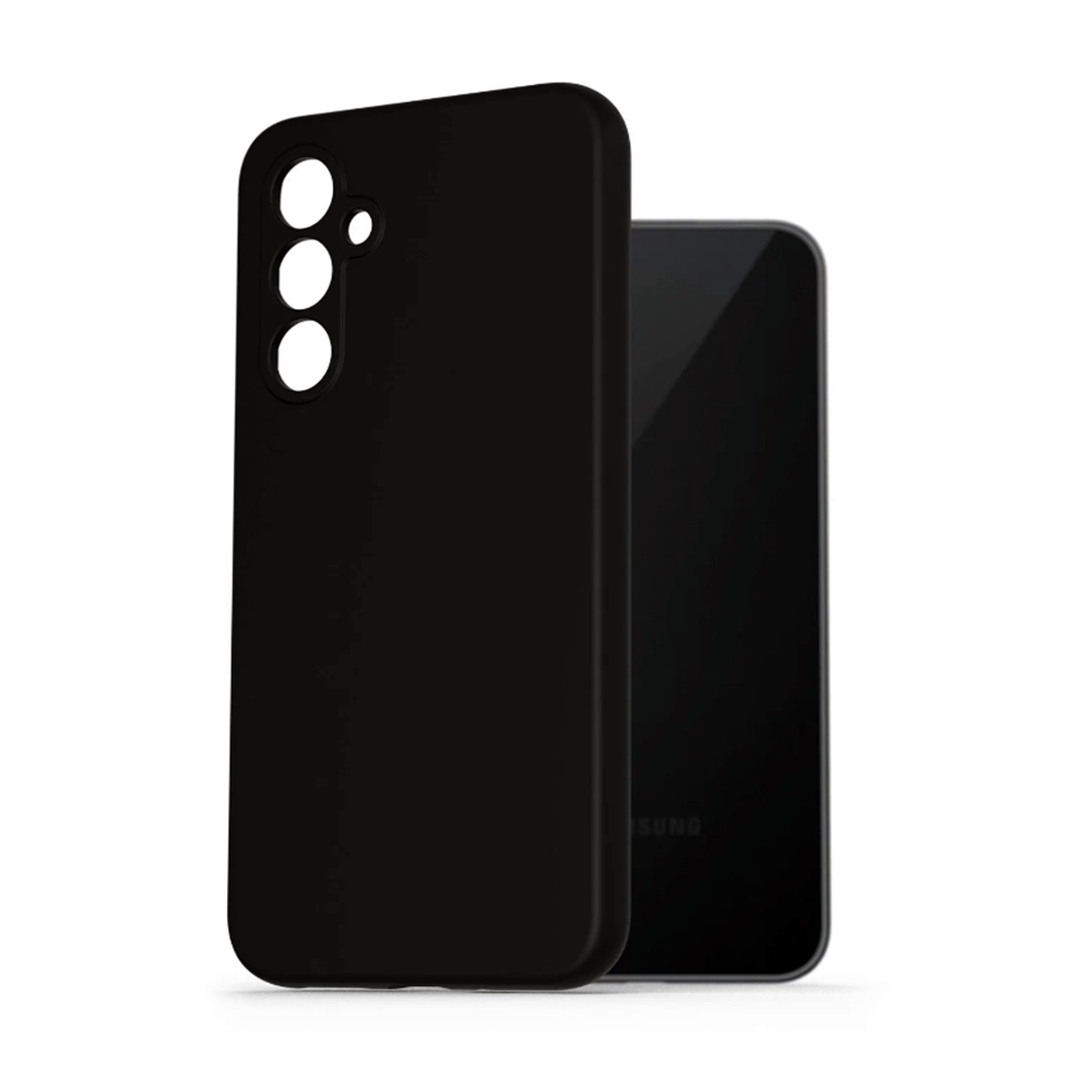 Telefontok Samsung Galaxy A57 5G - fekete szilikon hátlap tok