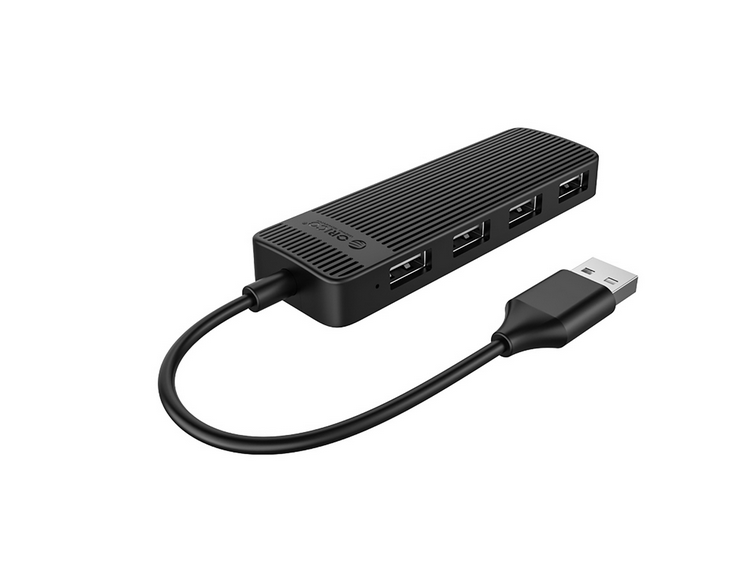Orico FL02 HUB Adapter - 4xUSB porttal + USB fekete