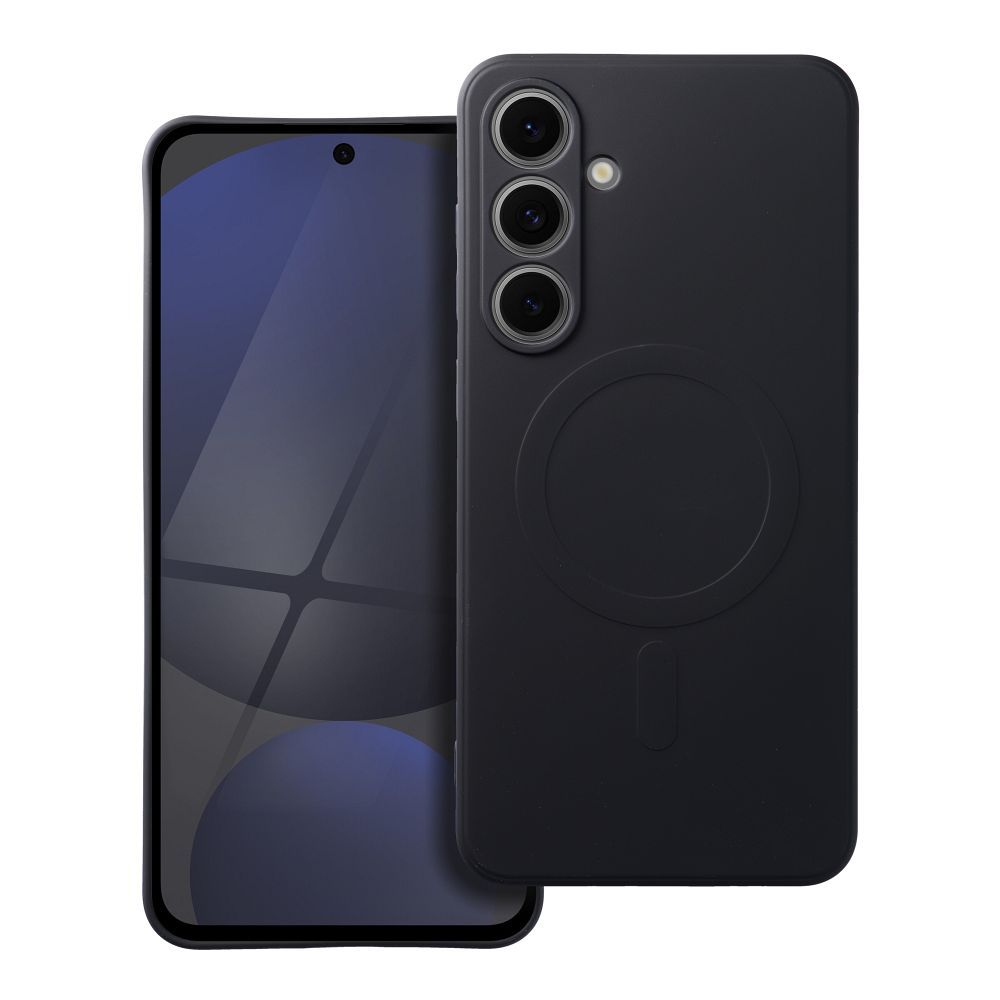 Telefontok Samsung Galaxy A37 5G - MagSafe kompatibilis fekete szilikon hátlap tok