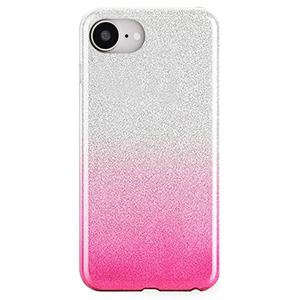 Telefontok iPhone 17e - Ezüst / pink Shiny tok