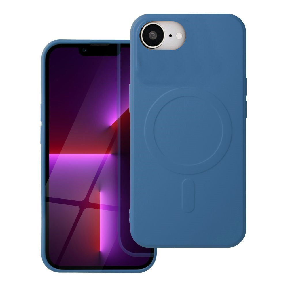 Telefontok iPhone 17e - MagSafe kompatibilis kék szilikon hátlap tok