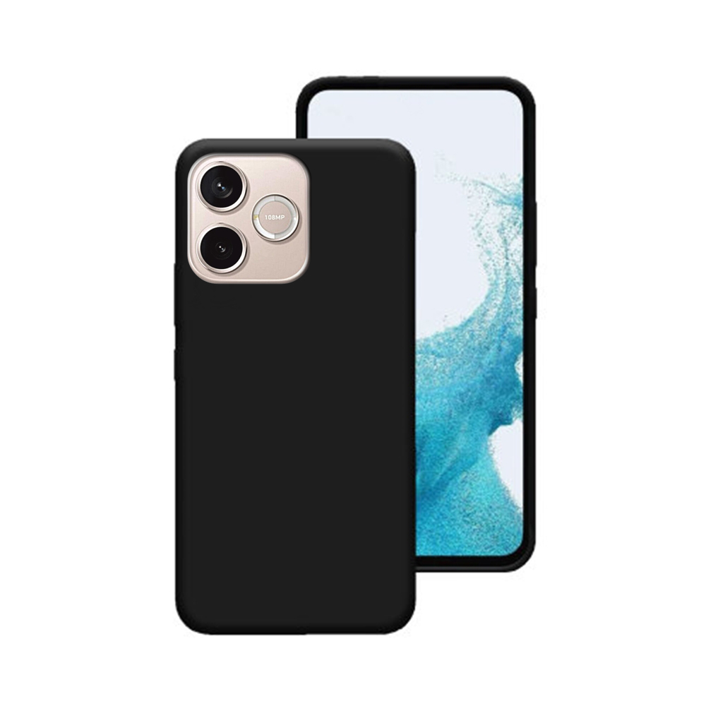 Telefontok Honor 600 Lite 5G - fekete szilikon hátlap tok