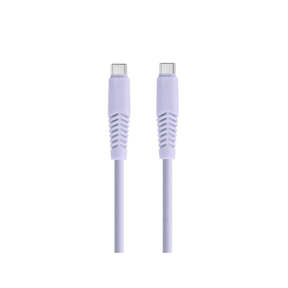 Kábel Setty - Type-C / Type-C (USB-C) lila kábel, (2,1A) 1,5m