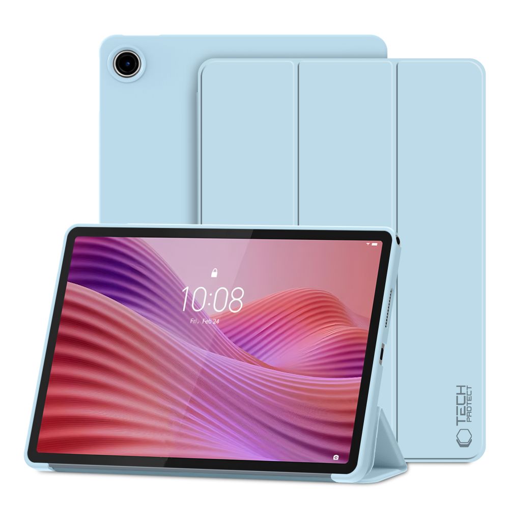 Tablettok Lenovo Tab 10,1 coll (TB-311FU, TB-311XU) - égkék smart case tablet tok, ceruza tartóval