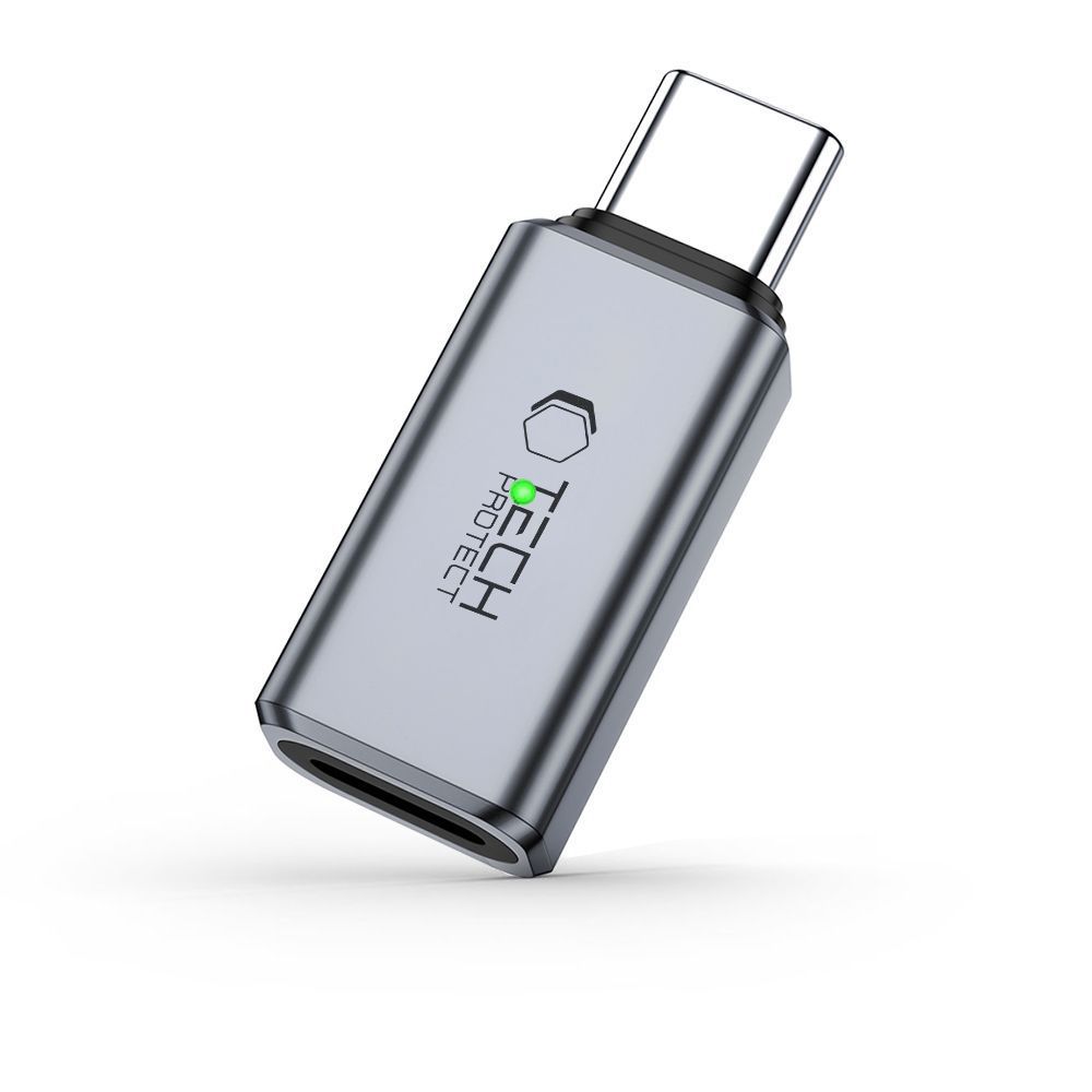 TECH-PROTECT ULTRABOOST AUDIO ADAPTER TYPE-C - LIGHTNING szürke