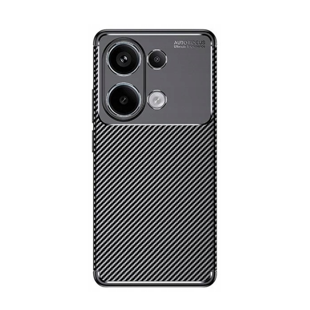 Telefontok Xiaomi Redmi Note 13 4G / LTE - Slim Carbon fekete szilikon hátlap tok