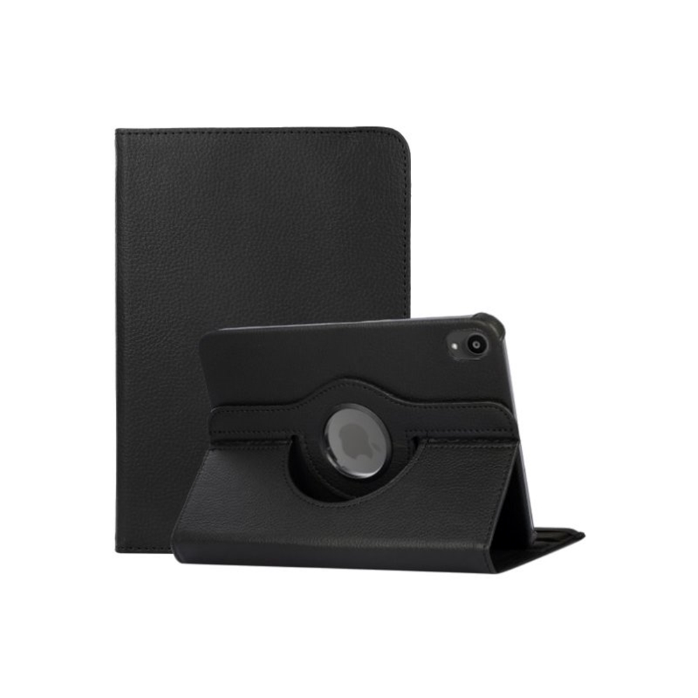 Tablettok iPad mini 6 2021 - fekete fordítható műbőr tablet tok