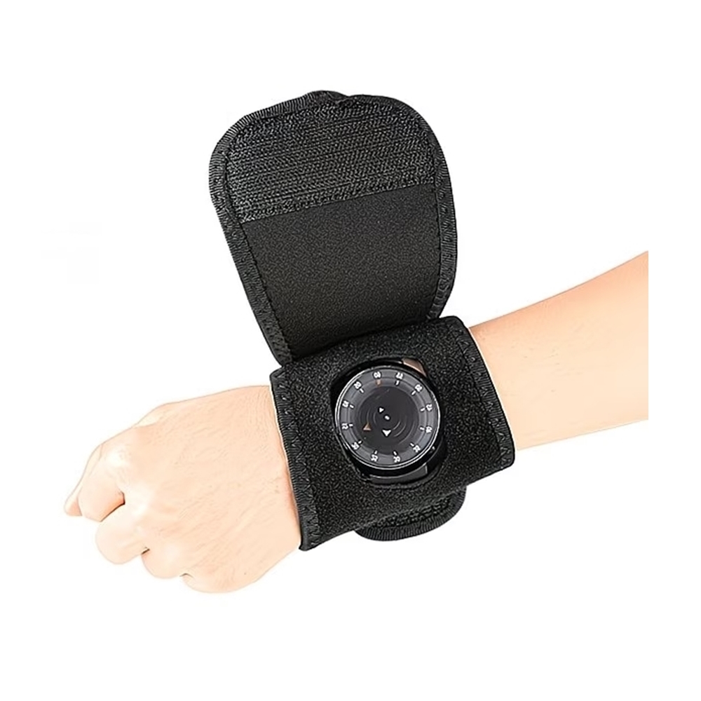 Univerzális okosóravédő csuklópánt, tépőzáras, fekete