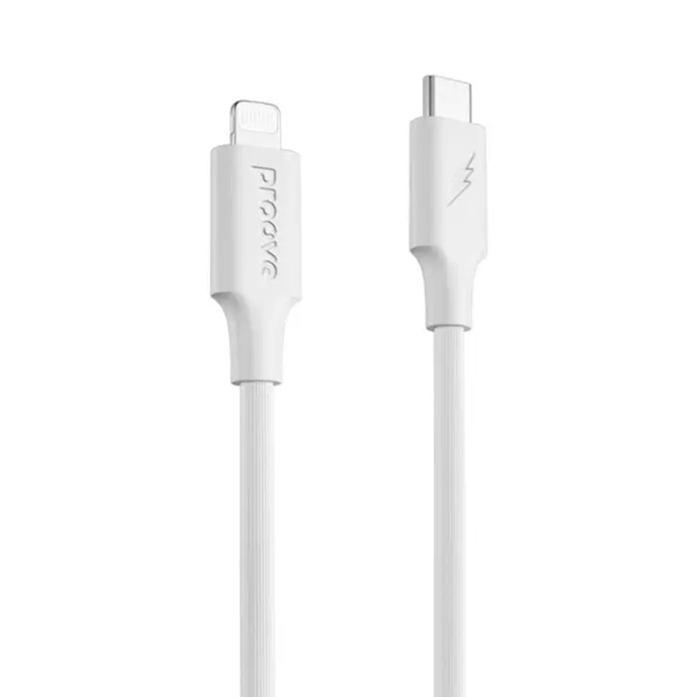 Kábel Proove - Lightning / Type-C (USB-C) fehér kábel 1m, 3A