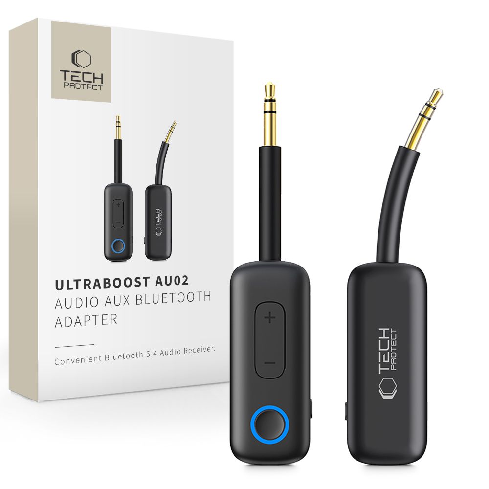 Tech-Protect Ultraboost AU02 - Bluetooth-os audio adapter, AUX csatlakozóval (1db)