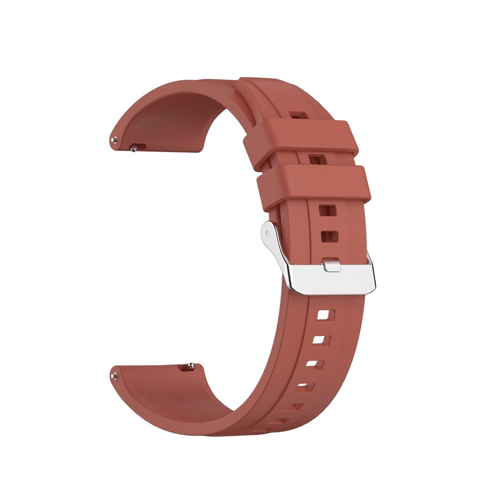 Okosóra szíj - Samsung Galaxy Watch 3 (45 mm) - téglavörös szilikon szíj (22 mm)