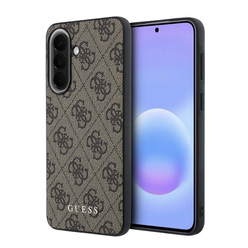 Telefontok Samsung Galaxy A57 5G - Guess Metal Classic Logo Hátlaptok - barna