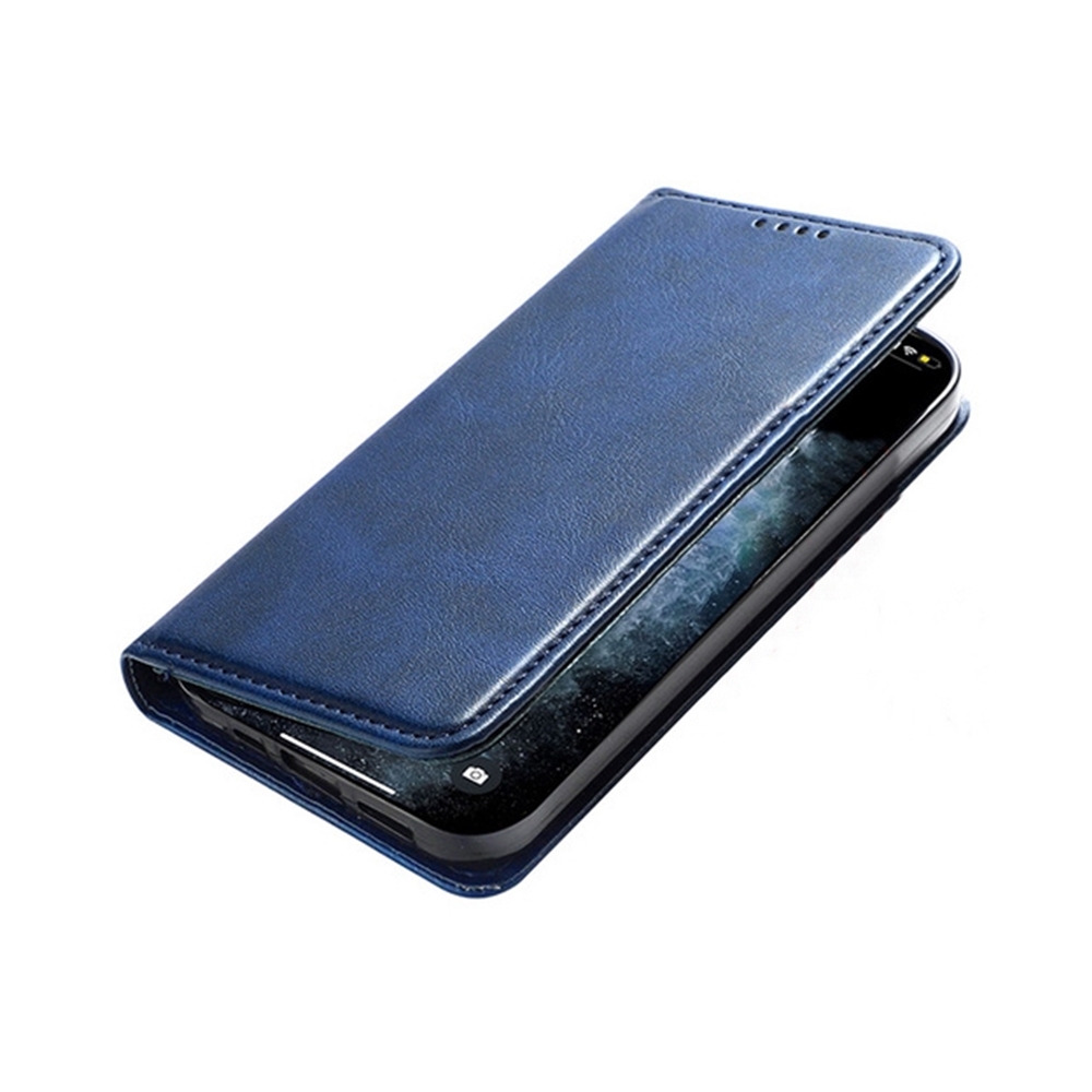 Telefontok Honor 200 Lite 5G - Flipcover - mágneses szilikon keretes kék könyvtok