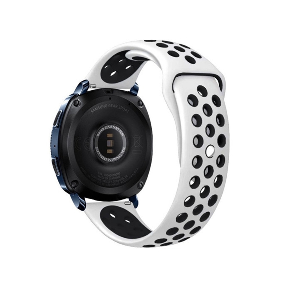 Okosóra szíj - Huawei Watch GT 6 (46 mm) - Tactical fehér/fekete szilikon szíj (22 mm)