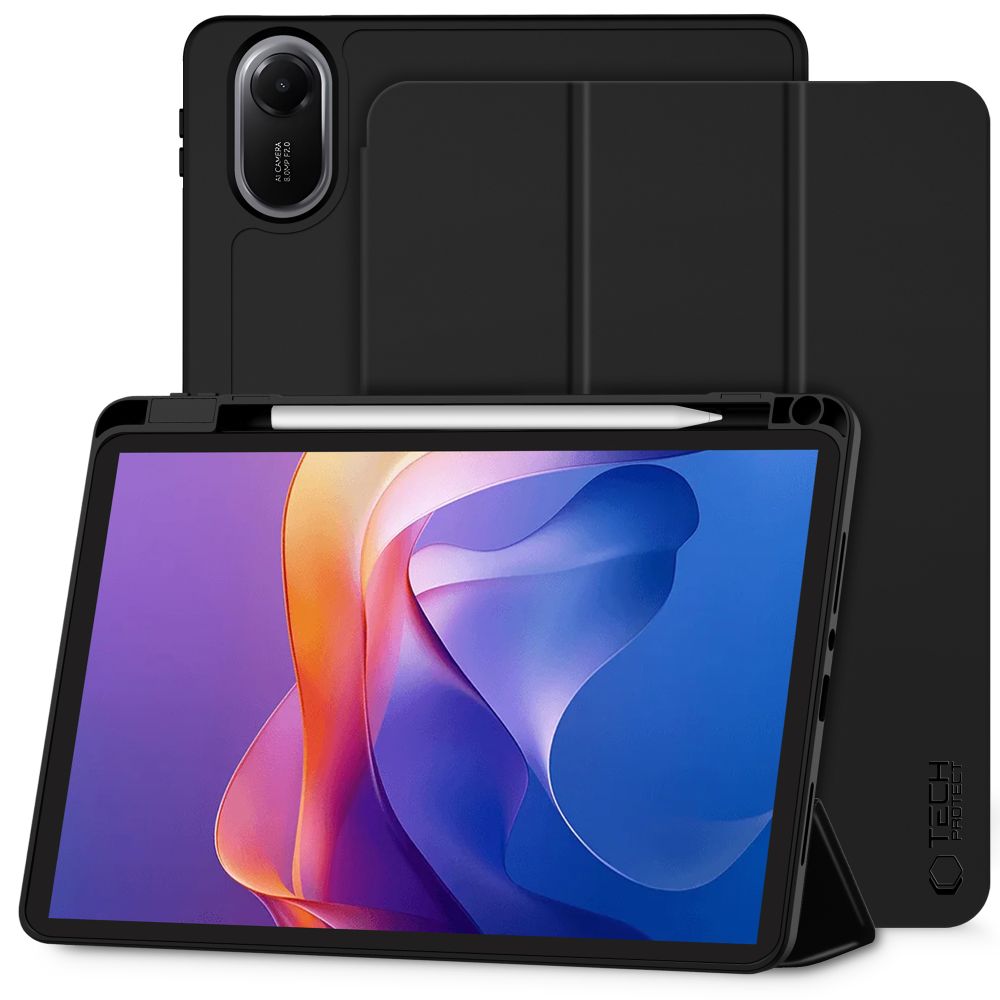 Tablettok Xiaomi Redmi Pad 2 (9.7 coll) - fekete smart case, ceruza tartóval