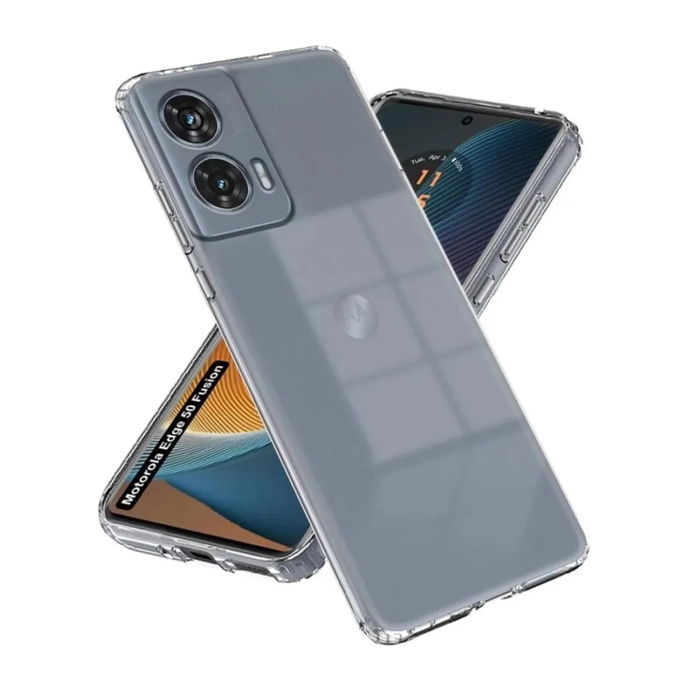 Telefontok Motorola Edge 50 Fusion 5G - 2mm-es átlátszó szilikon hátlap tok