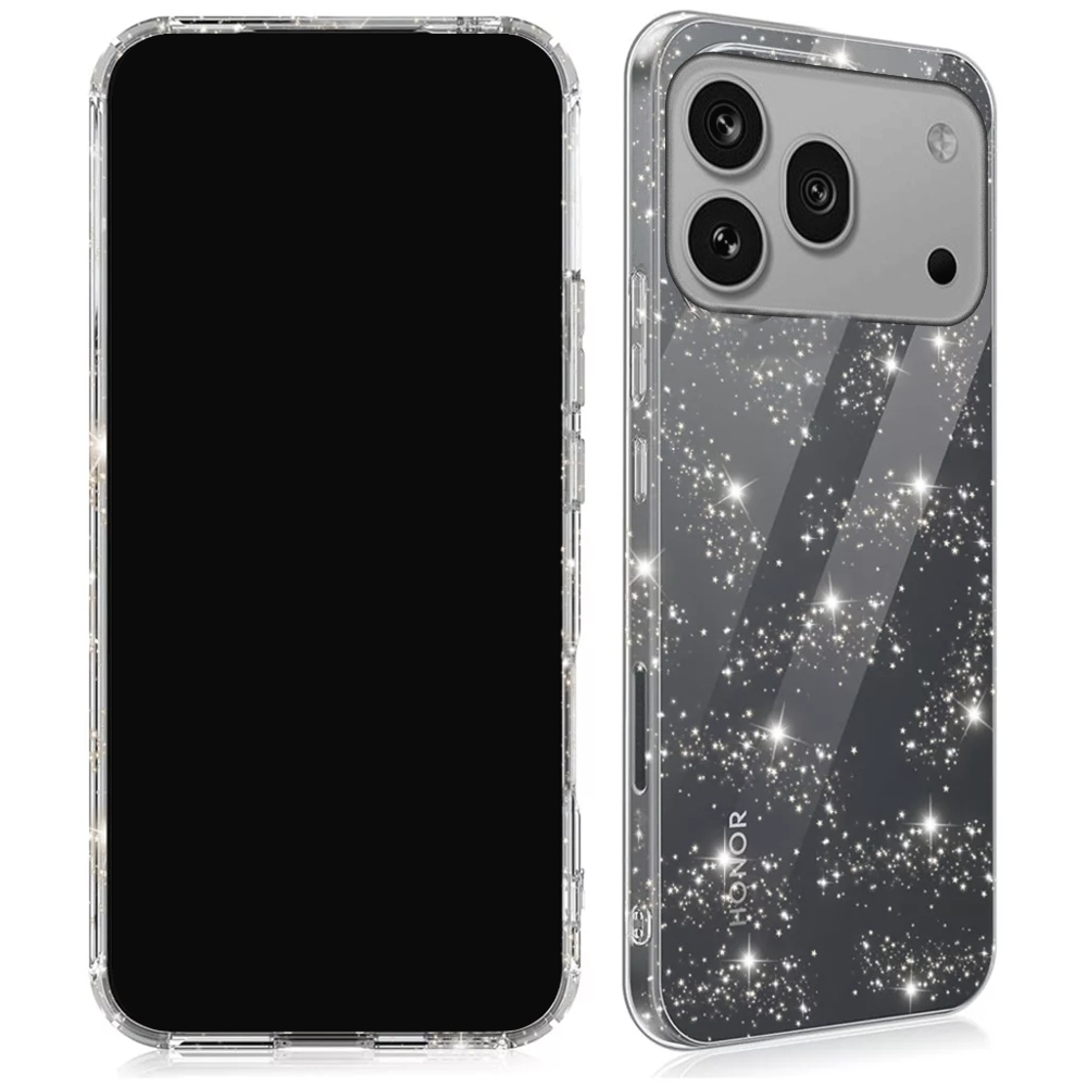 Telefontok Honor 600 Pro 5G - Glitter - átlátszó csillámos hátlap tok ﻿