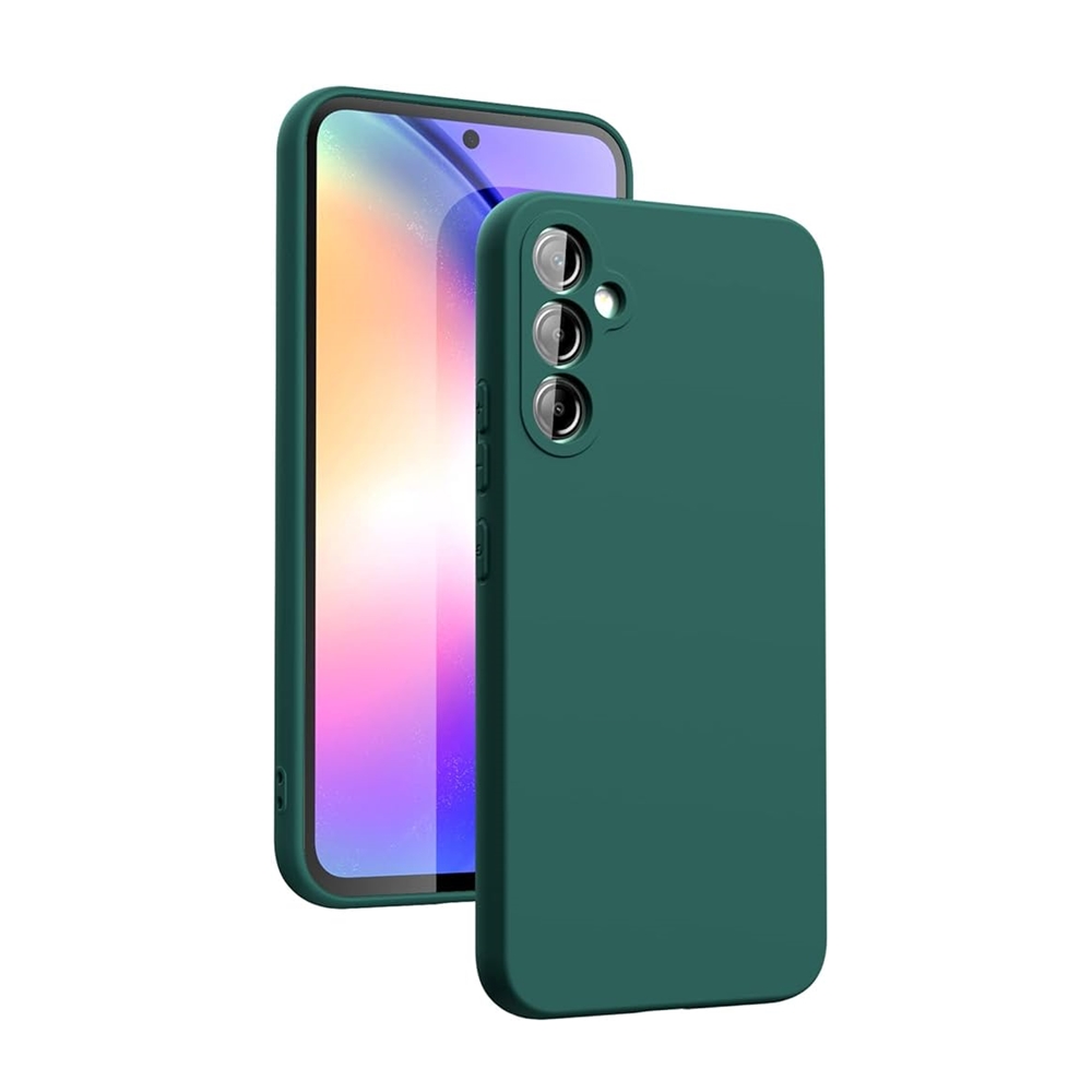 Telefontok Samsung Galaxy S26 FE - zöld szilikon hátlap tok