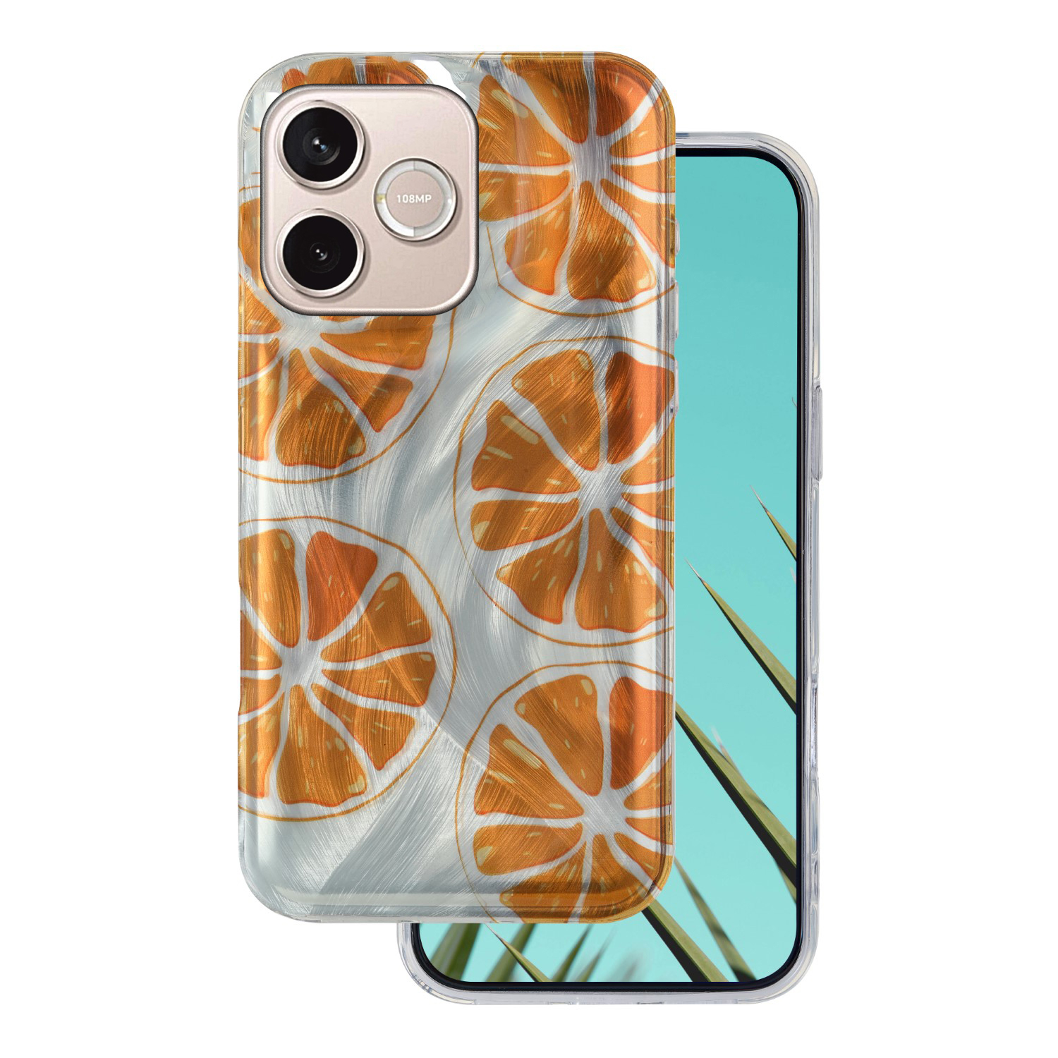 Telefontok Honor 600 Lite 5G - Ultra Trendy Summer - narancs mintás hátlap tok