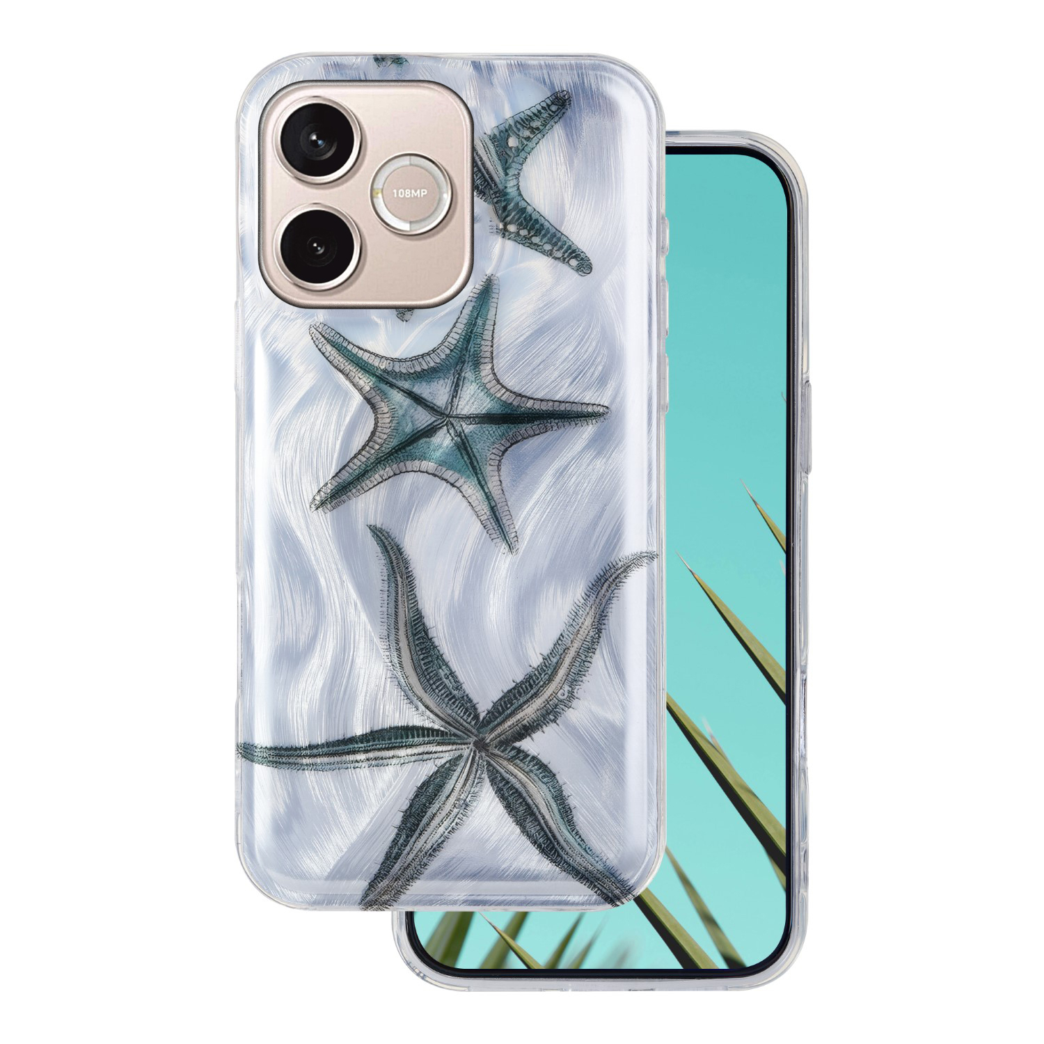 Telefontok Honor 600 Lite 5G - Ultra Trendy Summer - tengericsillag mintás hátlap tok