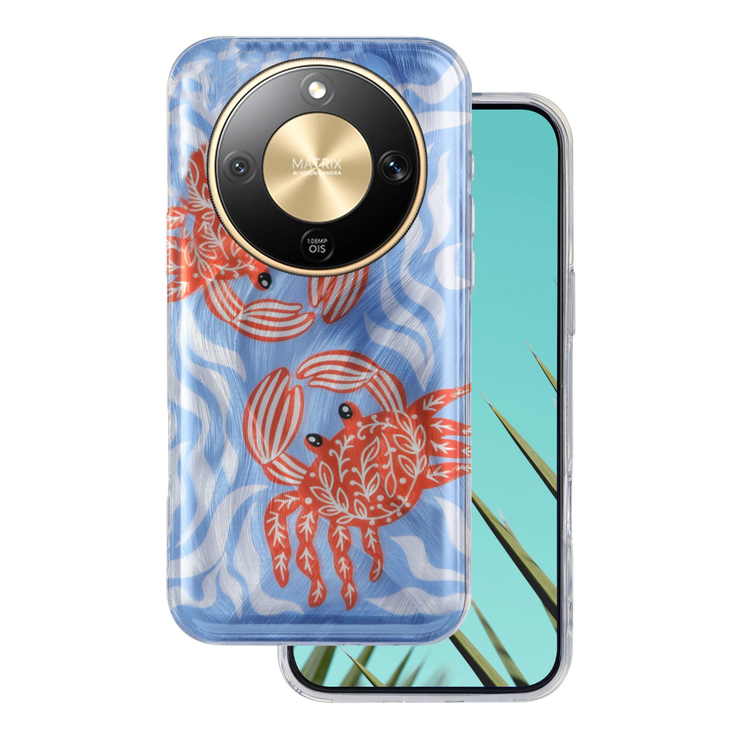 Telefontok Honor Magic8 Lite - Ultra Trendy Summer - rák mintás hátlap tok