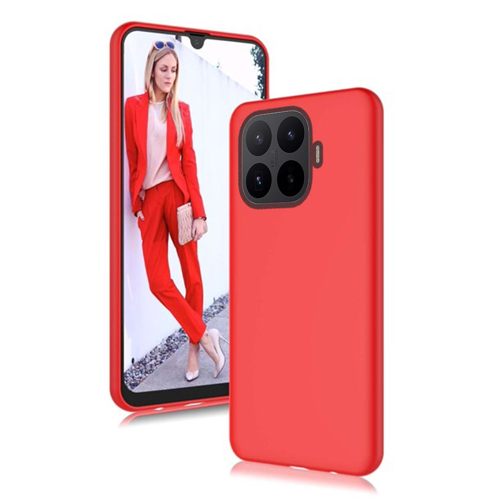 Telefontok Xiaomi 17T - piros szilikon hátlap tok