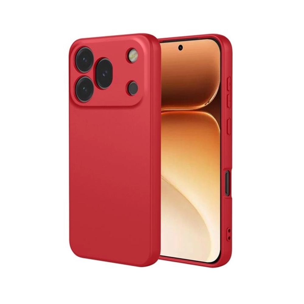 Telefontok Honor 600 Pro 5G - piros szilikon hátlap tok