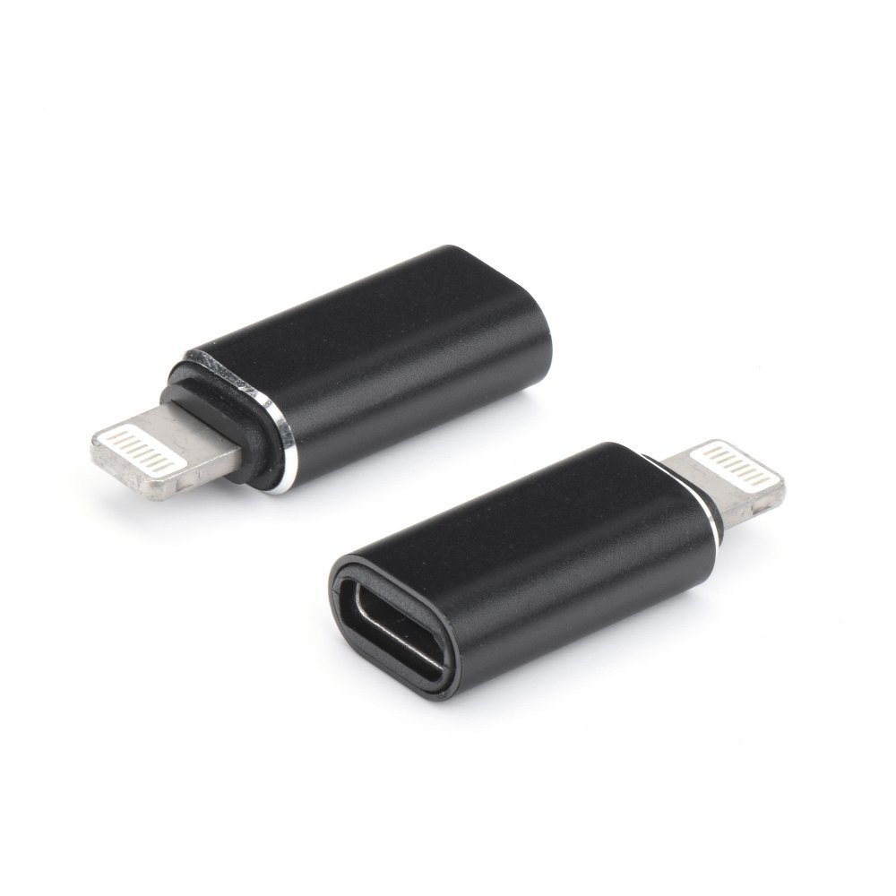 Type-C - Lightning iPhone OTG adapter fekete
