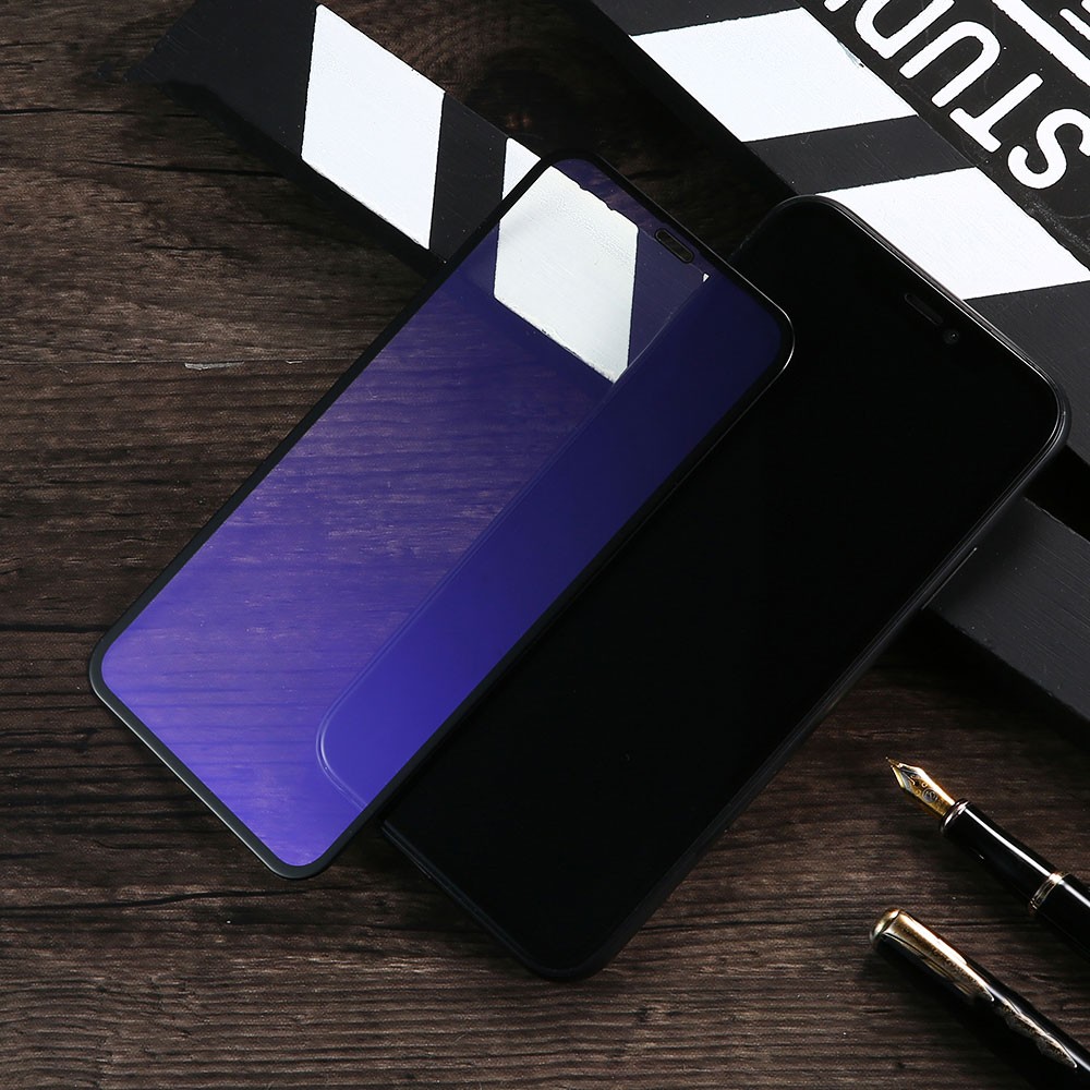 Üvegfólia: iPhone XR / iPhone 11 - BASEUS - kékfény szűrős - 2db előlapi üvegfólia