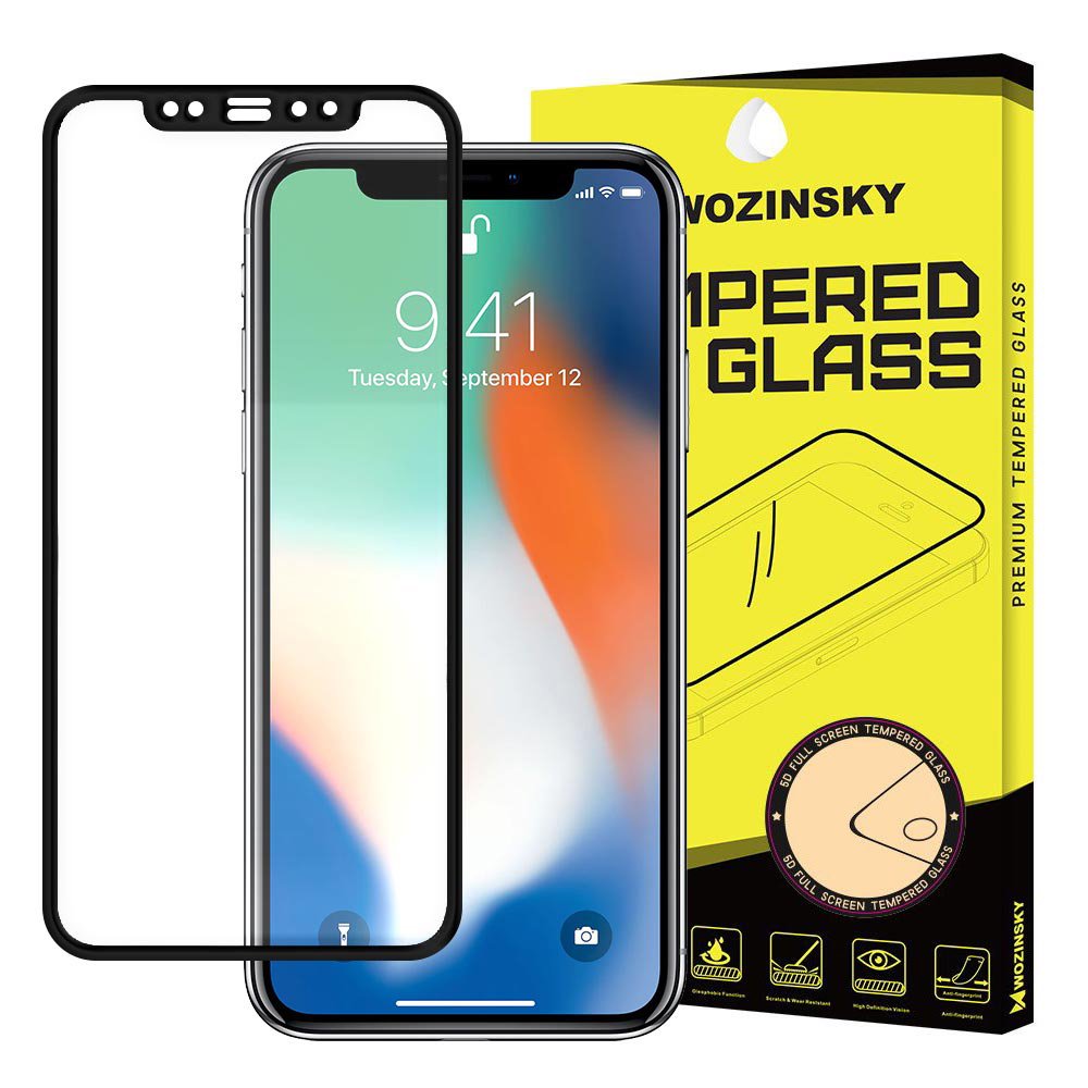 Üvegfólia Samsung J4 Plus J415 Super kemény Full Cover fekete kerettel