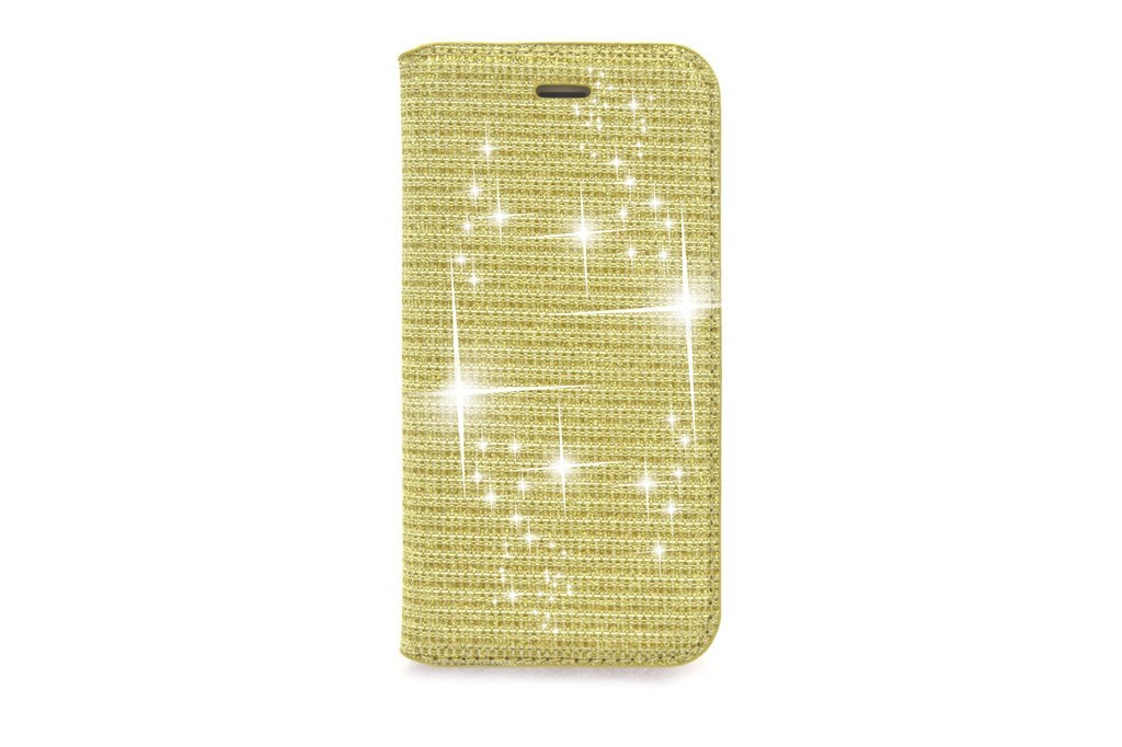 iPhone X / iPhone XS telefontok - kihajtható tok - arany (8719273268155)
