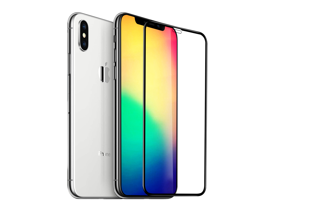 iPhone Xs Max Üvegfólia - Slim 3D üvegfólia fekete kerettel