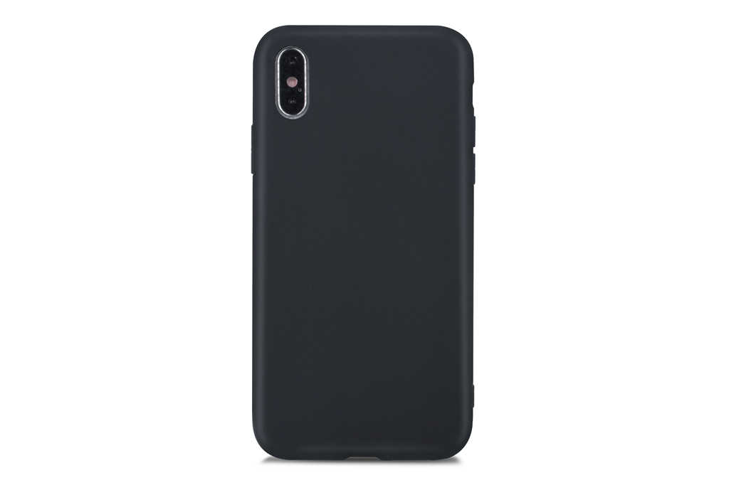 iPhone Xs Max Telefontok - Fekete szilikon tok (8719273277836)