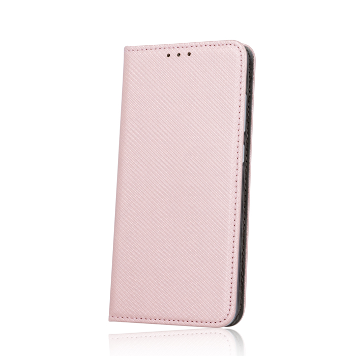 iPhone 6/6S Telefontok - rose gold mágneses szilikon keretes könyvtok