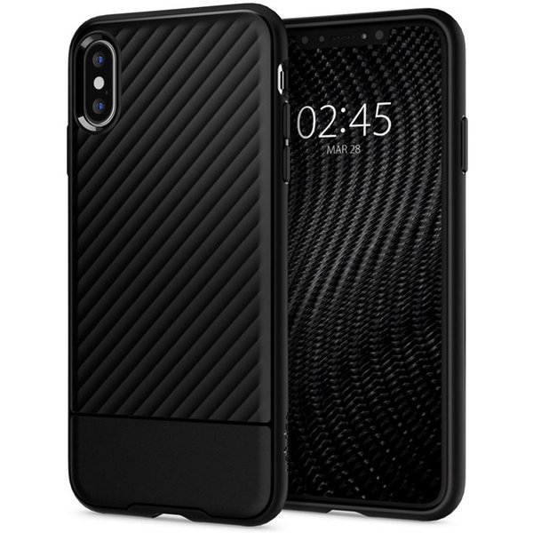 Telefontok iPhone X / iPhone XS - hátlap Etui SPIGEN - Core Armor 063CS24941 - Fekete